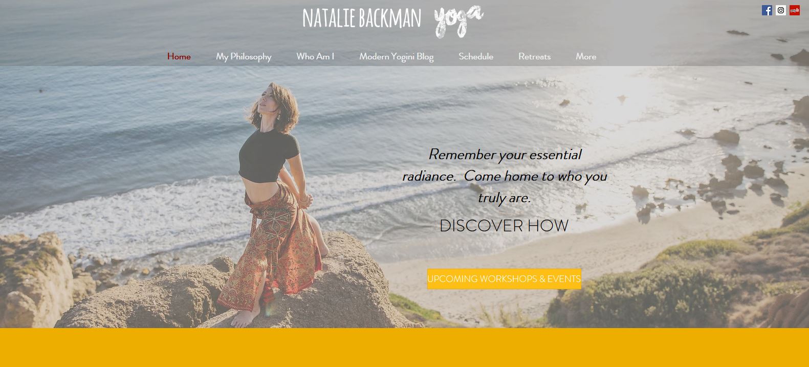 Website Natalie Backman Yoga