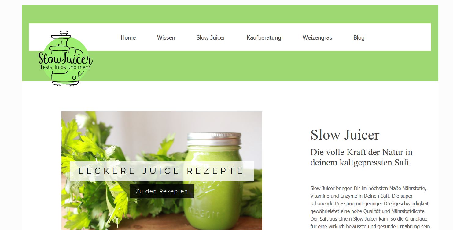 Website SlowJuicerTest