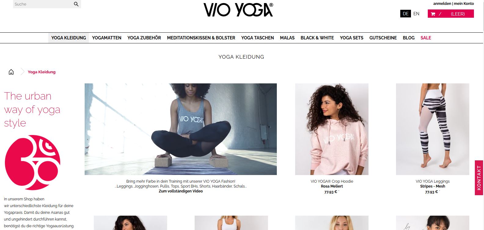 Website Vio Yoga